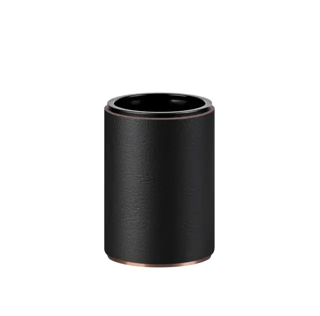 ADJ Стакан для зубных щеток, D7xH10 см., цвет:copper/черный