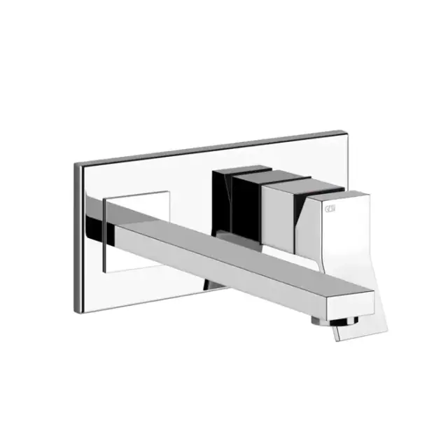 Gessi Rettangolo K Встраиваемый однорычажный смеситель для раковины, излив 249мм, внешние части, цвет: хром