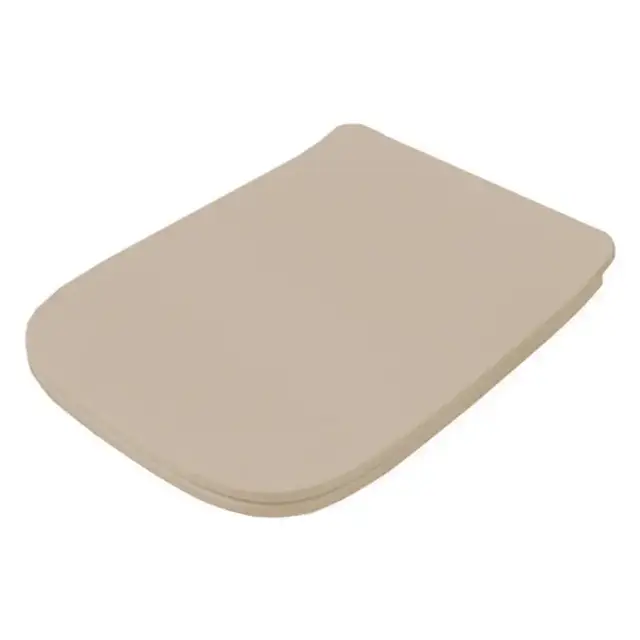Artceram A16 Крышка с сиденьем Slim для унитаза, механизм soft-close, цвет sabbia/хром