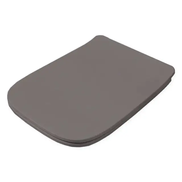 Artceram A16 Крышка с сиденьем Slim для унитаза, механизм soft-close, цвет: gravel/хром