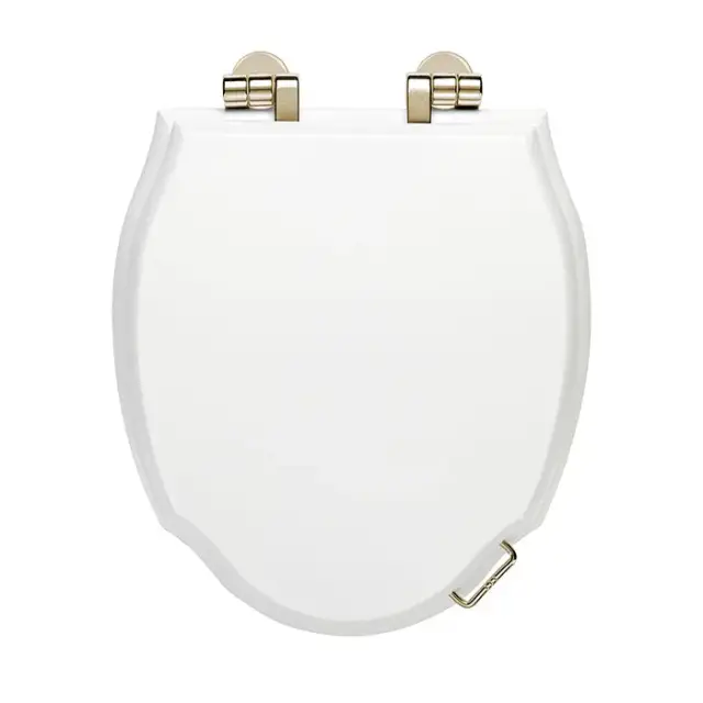 Devon&Devon Westminster Сиденье для унитаза из мдф, цвет: белый/золото светлое