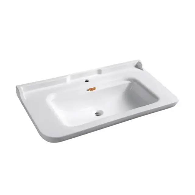 Kerasan Waldorf Раковина 120х55 см, 1 отв., керамическая, цвет: белый/золото