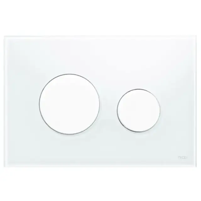 TECEloop Панель смыва, стекло белое, клавиши белые