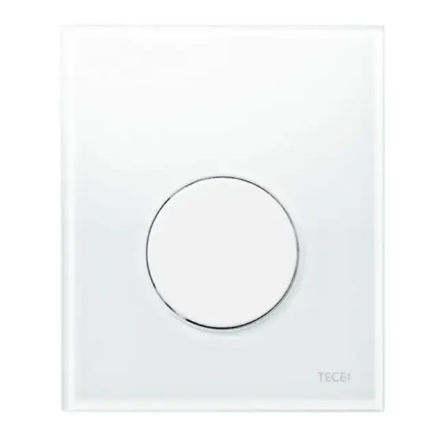TECE TECEloop Панель смыва для писсуара, стекло белое, цвет: белый