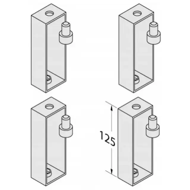 Bette Комплект удлинителей 125 мм к металлической раме для поддонов высотой h15см