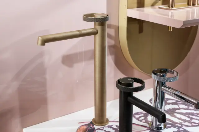 Смеситель для раковины Gessi ANELLO 63306#713 античная латунь