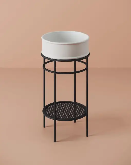 Консоль для ванной комнаты Art Ceram VOGUE / ATELIER ACA058.17;00+ATL001.05;00+TFA002.17 черный матовый/белый