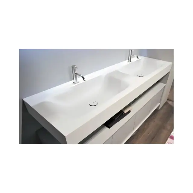 Раковина Antonio Lupi SEGNO CRS54.240 + 2 SEGNO72 кориан, белый