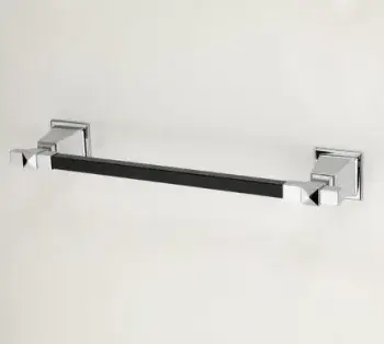 Держатель для полотенец Devon&Devon Time black TM308CRBL хром/черный