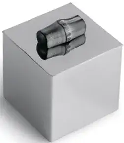 Баночка с крышкой 8*8*10h золото матовое