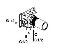 Скрытая часть для смесителя Antonio Lupi AYATI