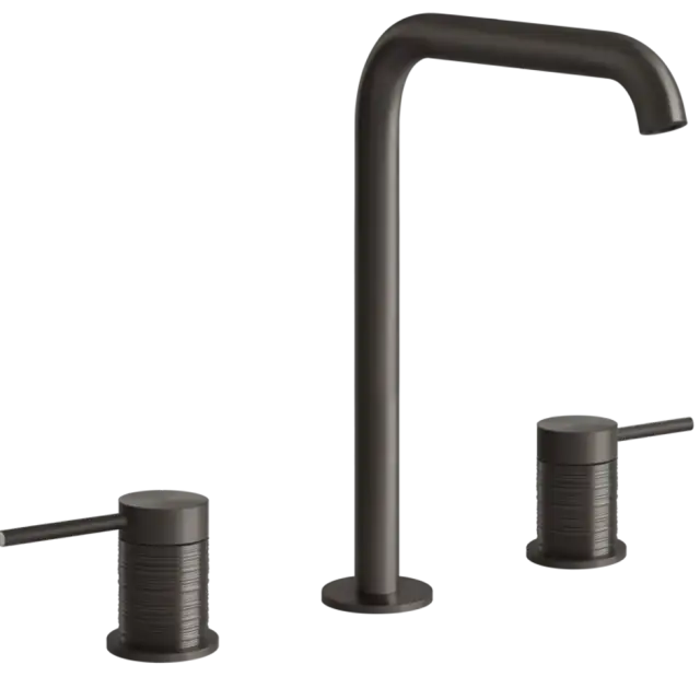 Смеситель для раковины Gessi TRAME 54311#707 цвет-Black Metal Brushed PVD