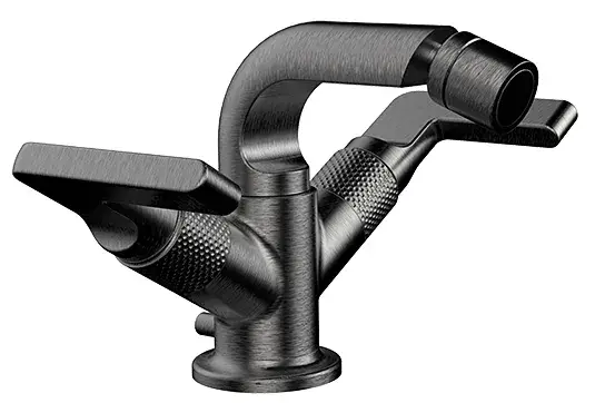 Смеситель для биде Gessi INCISO 58027#707 цвет-Black Metal Brushed PVD