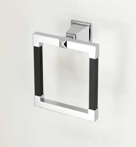 Держатель для полотенец Devon&Devon Time black TM307CRBL хром/черный