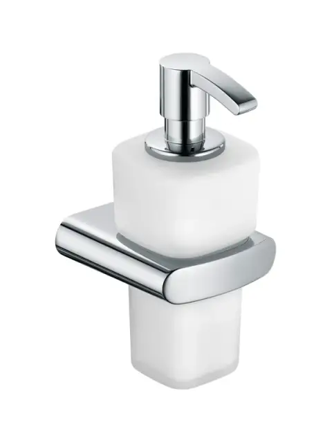Дозатор Keuco Elegance 11653019000 матовое опаловое стекло / хром