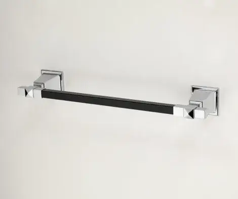 Держатель для полотенец Devon&Devon Time black TM309CRBL хром / черный