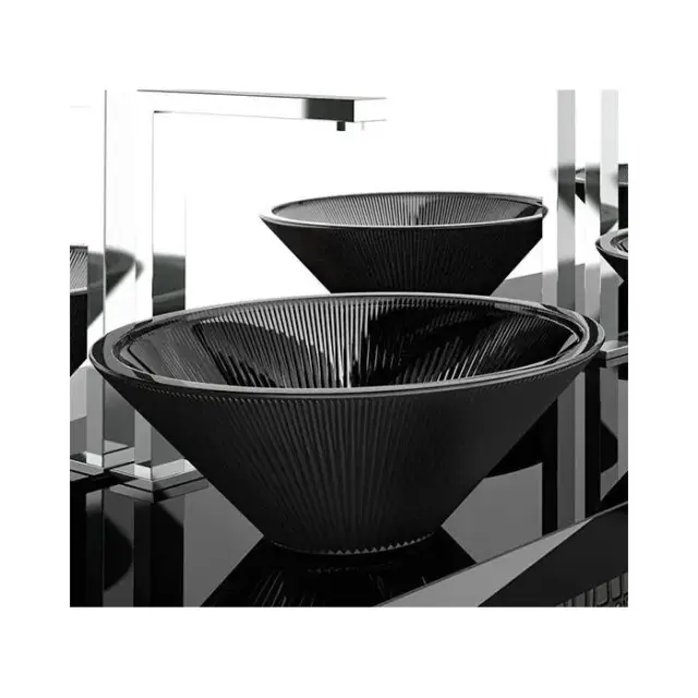 Раковина Glass Design TEKNO50NO стекло черное матовое