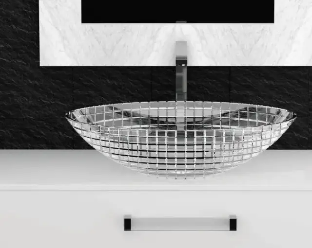 Раковина Glass Design LUXOR LUXORROT01 стекло прозрачное