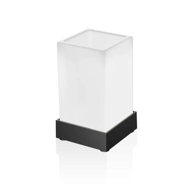 Стакан Decor Walther CORNER CO SMG 0562560 белое матовое стекло/черный матовый