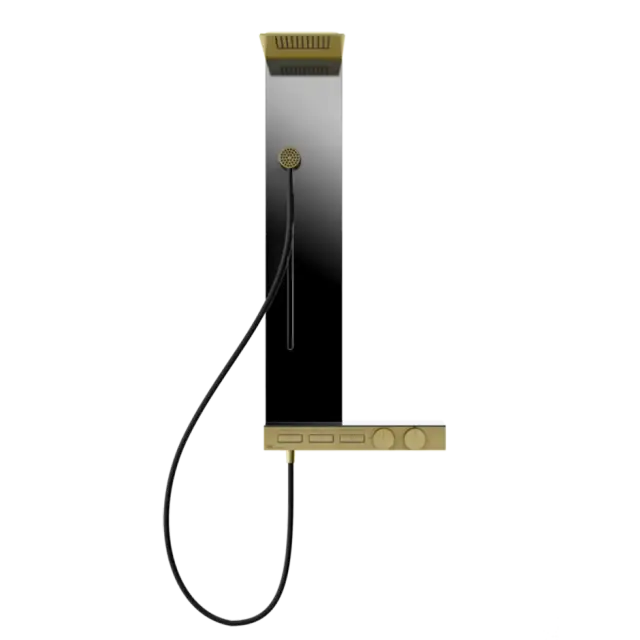 Душевая панель Gessi HI-FI COLUMN 63041#727 цвет-браш.латунь PVD