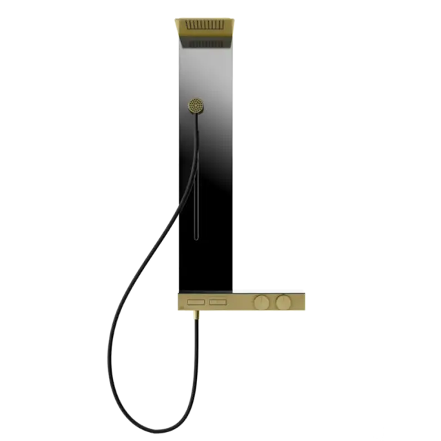 Душевая панель Gessi HI-FI COLUMN 63043#727 цвет-браш.латунь PVD