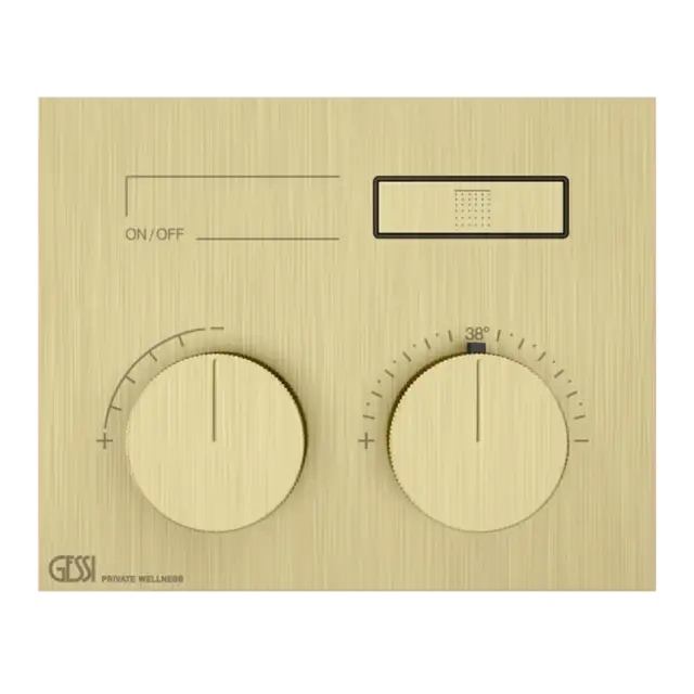 Термостат Gessi HI-FI 63002#727 цвет-браш.латунь PVD