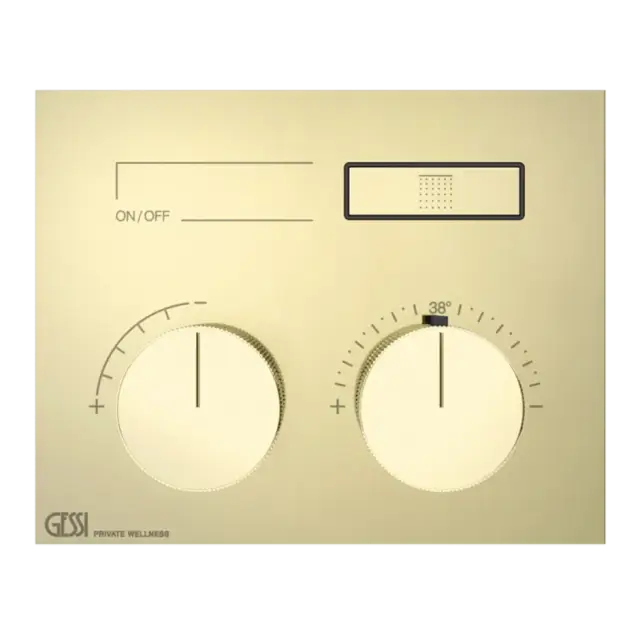 Термостат Gessi HI-FI 63002#710 цвет-латунь PVD