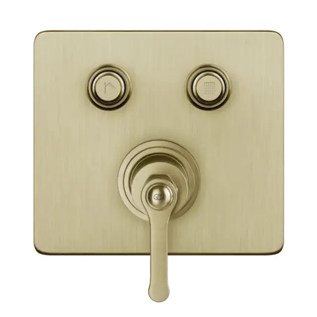 Смеситель для душа Gessi HI-FI ECLECTIC 65242#727 цвет-браш.латунь PVD