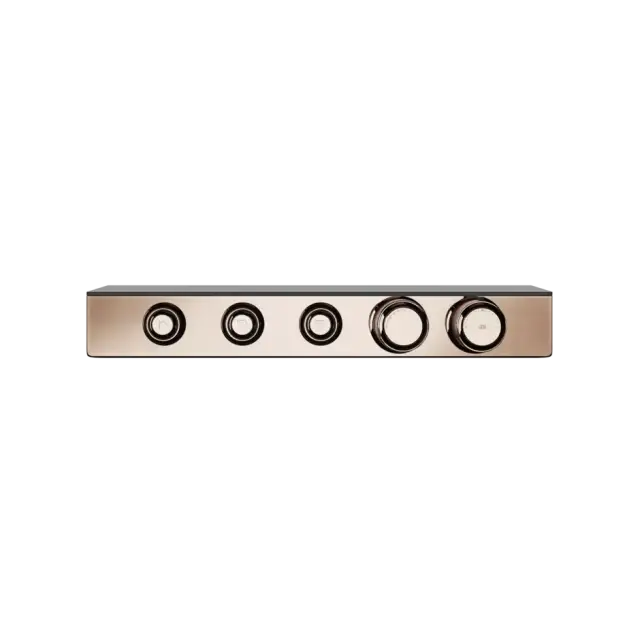 Термостат Gessi HI-FI ECLECTIC 65254#030 Медный PVD, полочка-черное стекло