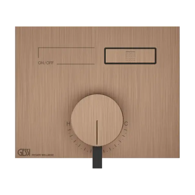 Смеситель для душа Gessi HI-FI MIXER 63061#708 браш.Медный PVD