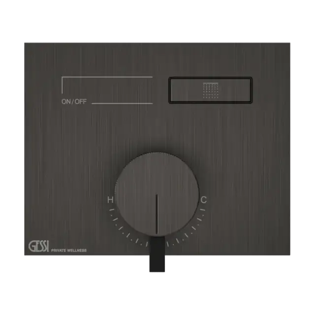 Смеситель для душа Gessi HI-FI MIXER 63061#707 Black Metal Brushed PVD