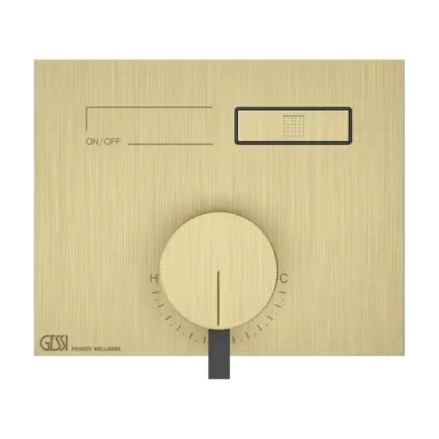 Смеситель для душа Gessi HI-FI MIXER 63061#727 цвет-браш.латунь PVD