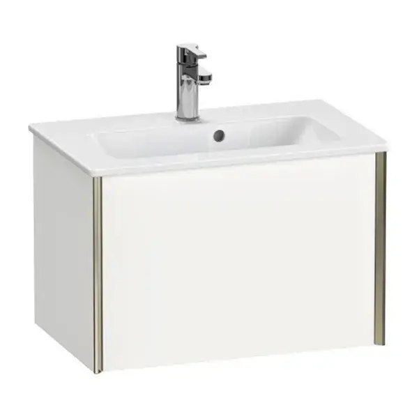 База под раковину Duravit XViu XV40780B118 белый матовый-18/рама champagne матовый-B1