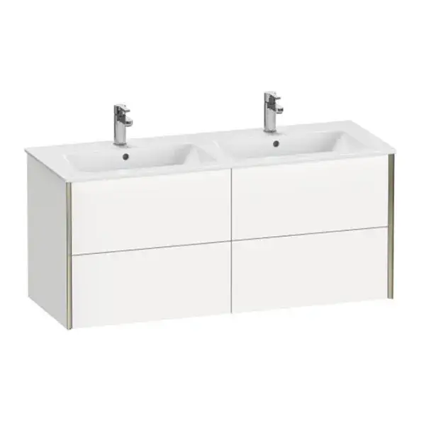 База под раковину Duravit XViu XV41290B118 белый матовый-18/рама champagne матовый-B1