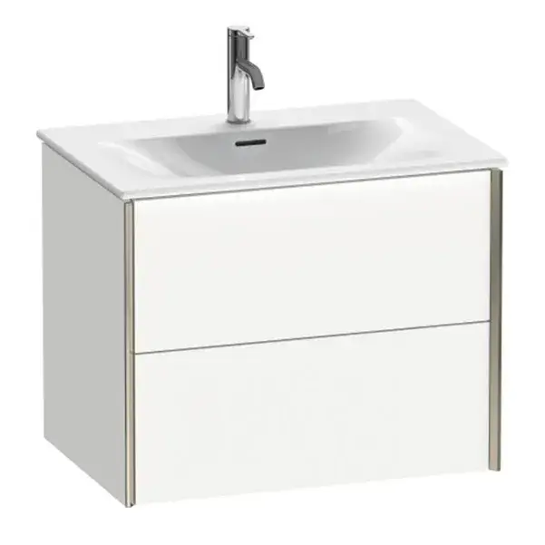 База под раковину Duravit XViu XV41330B118 белый матовый-18/рама champagne матовый-B1