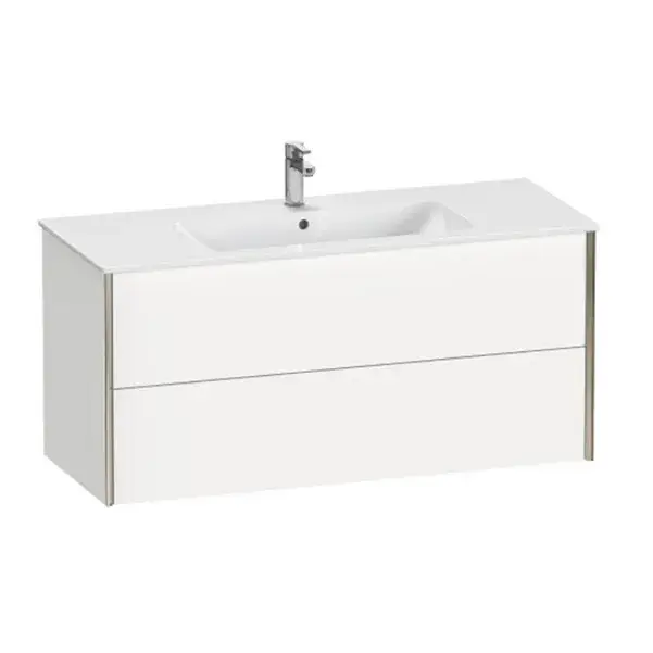 База под раковину Duravit XViu XV41280B118 белый матовый-18/рама champagne матовый-B1