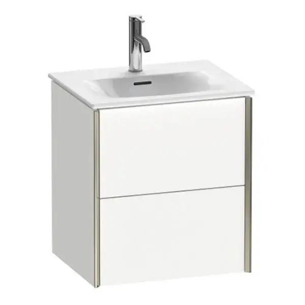 База под раковину Duravit XViu XV41310B118 белый матовый-18/рама champagne матовый-B1