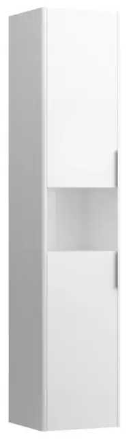 Колонна 2 дверки DX/1 открытая полка 35*33.5*165h белый глянцевый-261