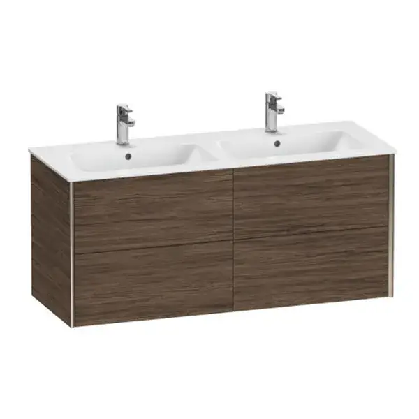 База под раковину Duravit XViu XV41290B121 Walnut Dark-21/рама champagne матовый-B1