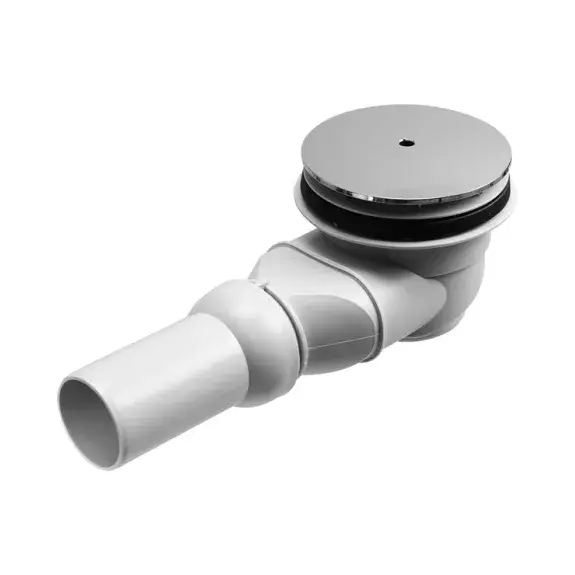 Слив для душевого поддона, сток горизонтальный, d9, хром