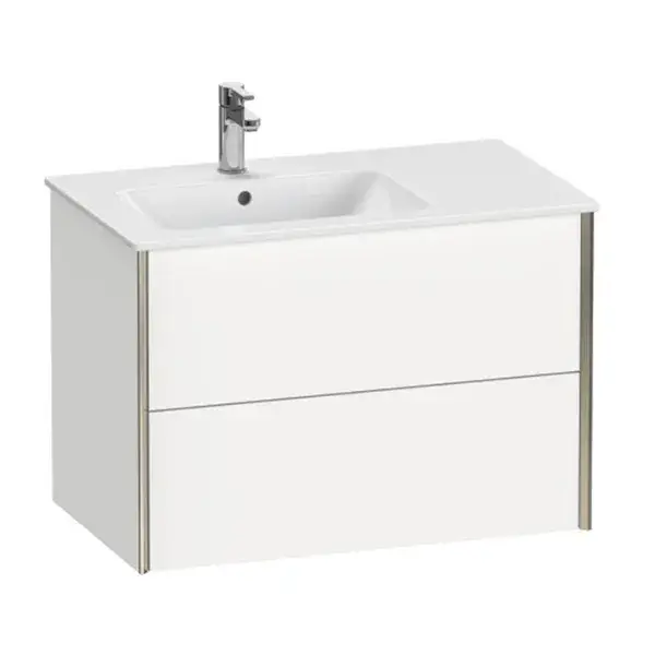 База под раковину Duravit XViu XV41590B118 белый матовый-18/рама champagne матовый-B1
