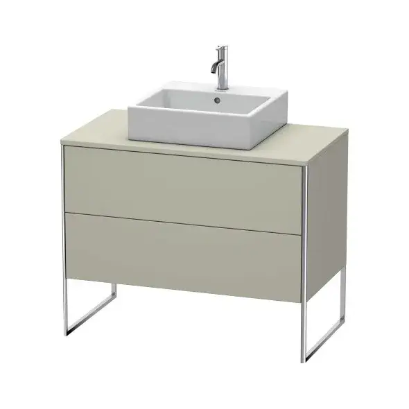 База под раковину Duravit X-SQUARE XS492106060 Taupe Satin Matt Lacquer