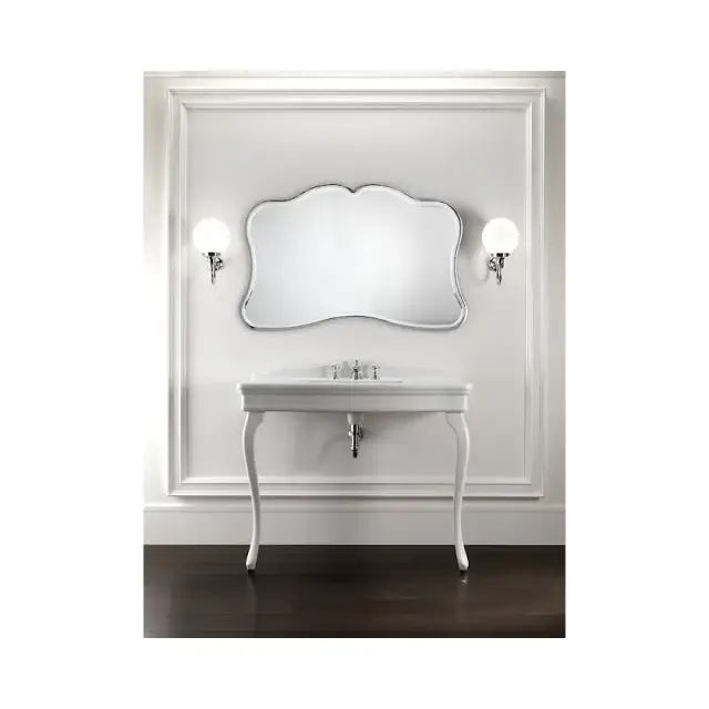 Консоль для ванной комнаты Devon&Devon Colette Consolle DECOLETTEBI3FGBI ножки и структура - белая керамика