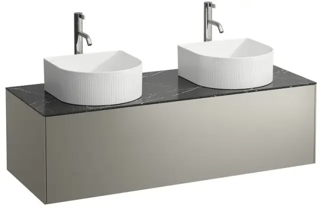 База под раковину LAUFEN SONAR 4.0542.8.034.142.1 титан/топ керамика Nero marquina