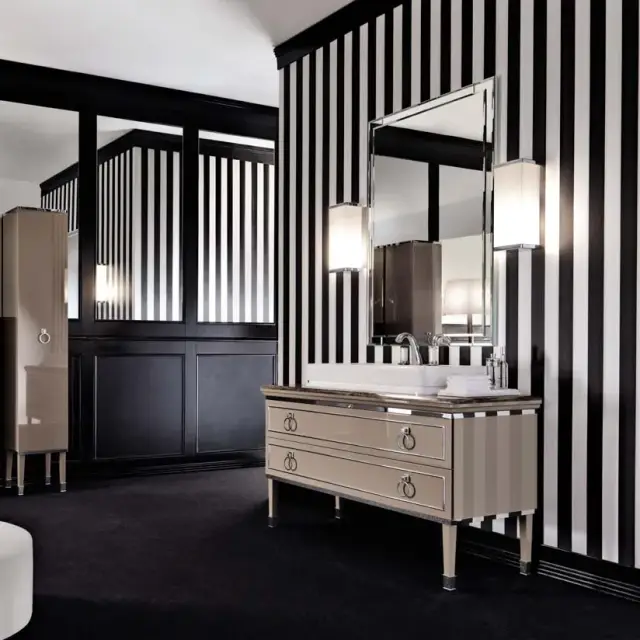 База под раковину Oasis Lutetia 0LUTCP207756137OR структура - глянцевый лак lino, элементы - золото