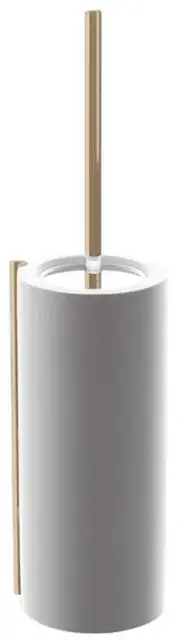 Ершик туалетный Bertocci EASY 130.0922.8800 solid surface белый матовый/Dark Bronze