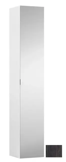 Колонна подвесная 1зеркальная дверка (реверс.) 30*30*170h темный вяз-103/ручка-алюминий