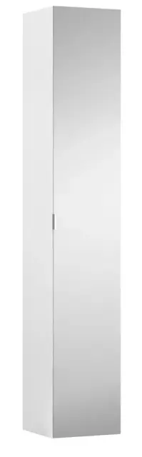 Колонна подвесная 1зеркальная дверка (реверс.) 30*30*170h белый матовый-100/ручка-алюминий