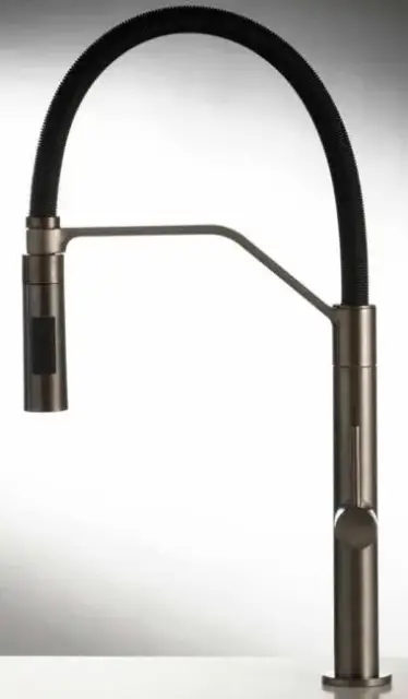 Смеситель для кухни Carlo Frattini Flexi F7047/1NS черный матовый