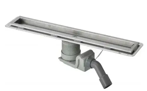 Душевой лоток Visign, (X1), от 0.5 л/с до 0.7 л/с, с гидрозатвором и съемным грязеуловителем 100 см, нержавеющая сталь